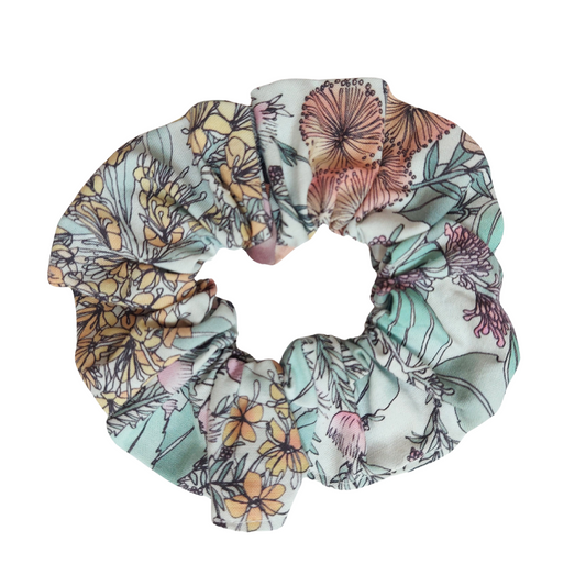 Banksia and Myrtle Scrunchie