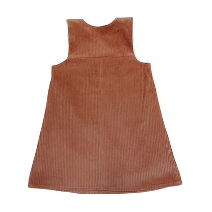 Rust Corduroy Pinafore