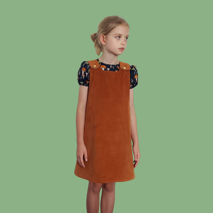 Rust Corduroy Pinafore