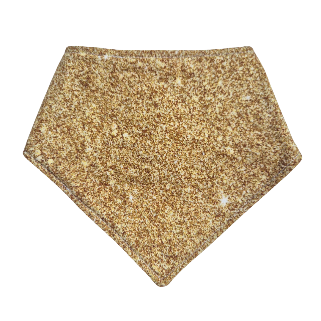 Glitter Look Bandana Bib