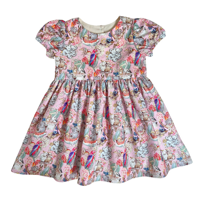 Tea Party Puff Sleeve Dress- Custom Made (CHOOSE FABRIC)