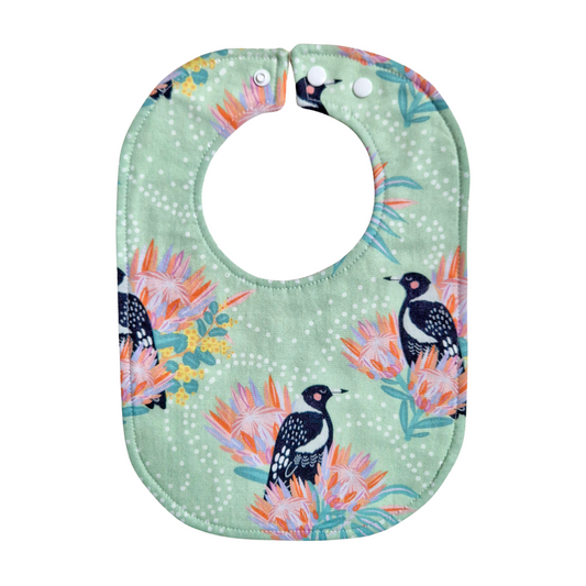 Magpies Baby Bib