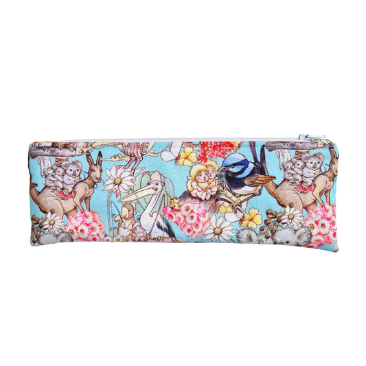 Small Pencil Case/Pouch - Blue May Gibbs