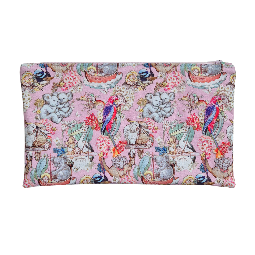 Large Pencil Case/Pouch - Pink May Gibbs