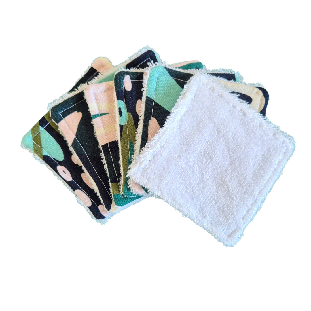 Reusable Make Up Wipes - Black and Green