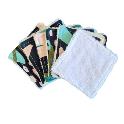 Reusable Make Up Wipes - Black and Green