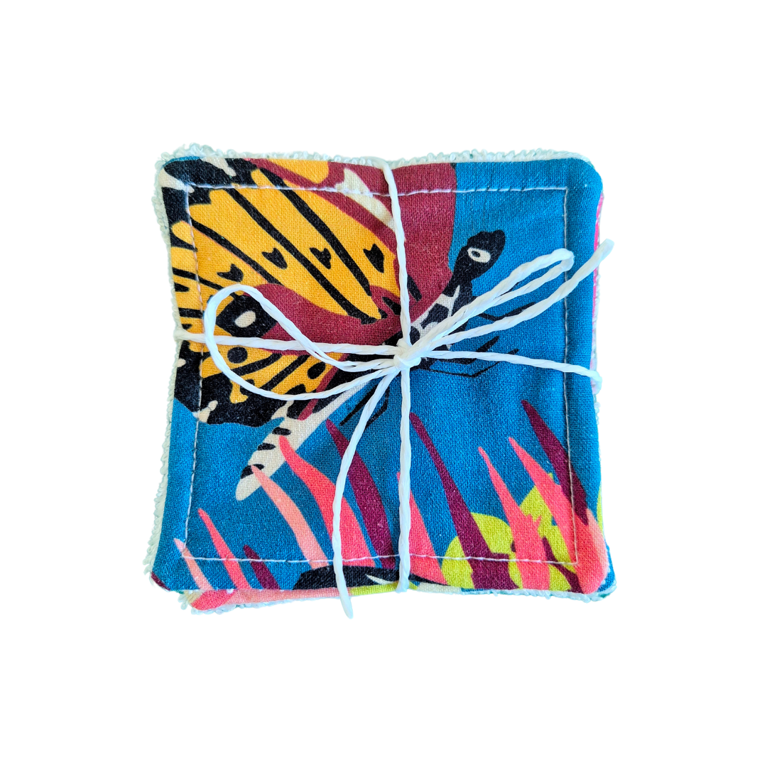 Reusable Make Up Wipes - Blue Butterfly