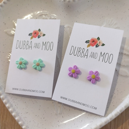 Flower Studs - Embossed Petals