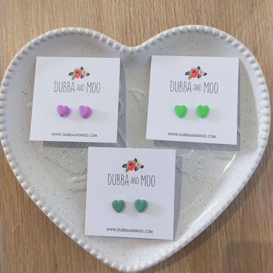 Micro Heart Studs