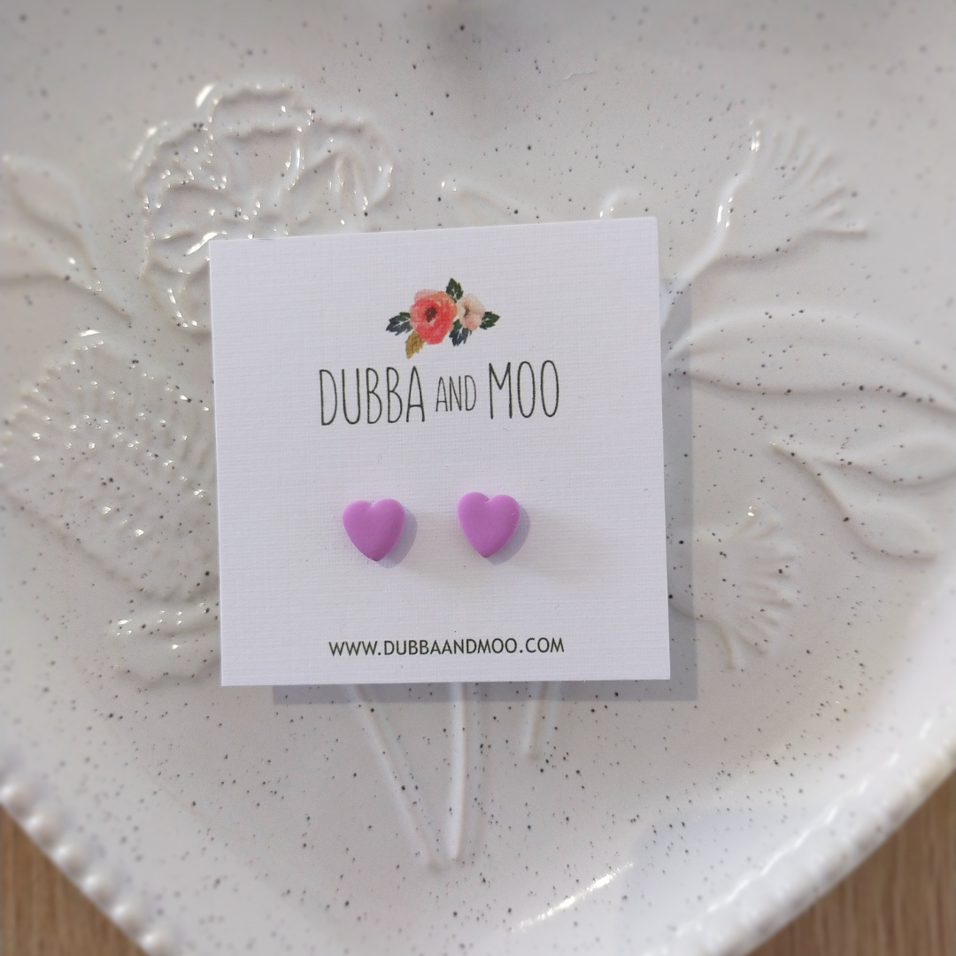 Micro Heart Studs