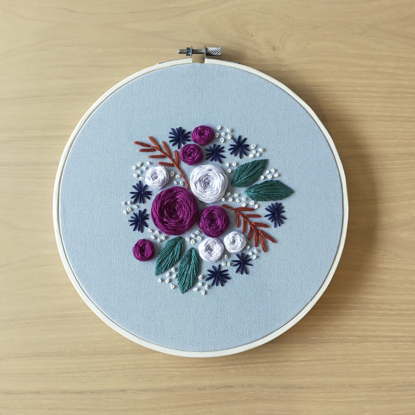 Winter Florals Hoop