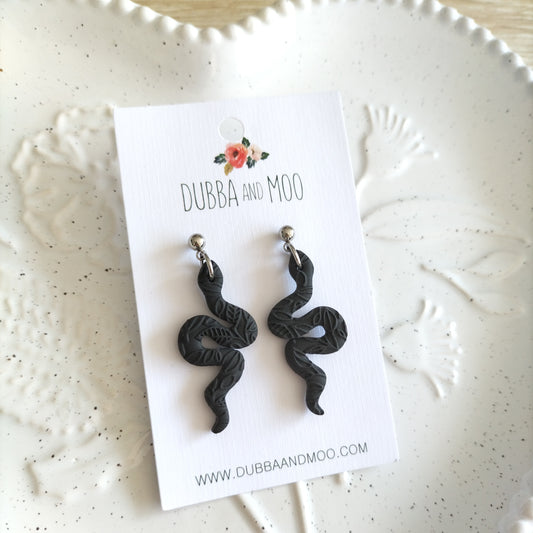 Snake Dangles - Black