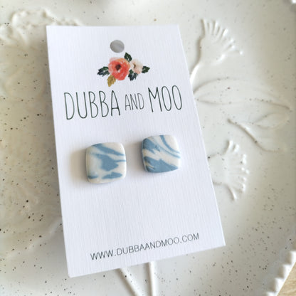 Marbled Square Studs