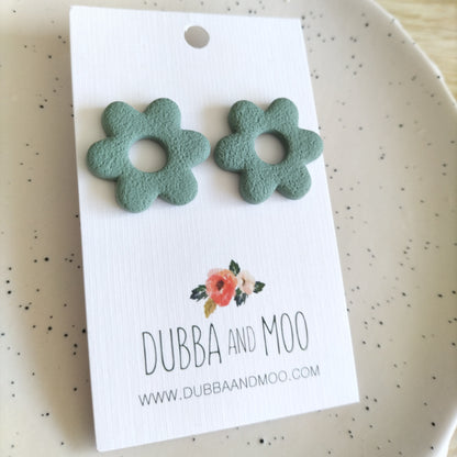 Statement Flower Studs - Assorted Colours