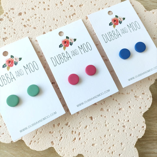 Everyday Classic Small Round Studs - Assorted Colours