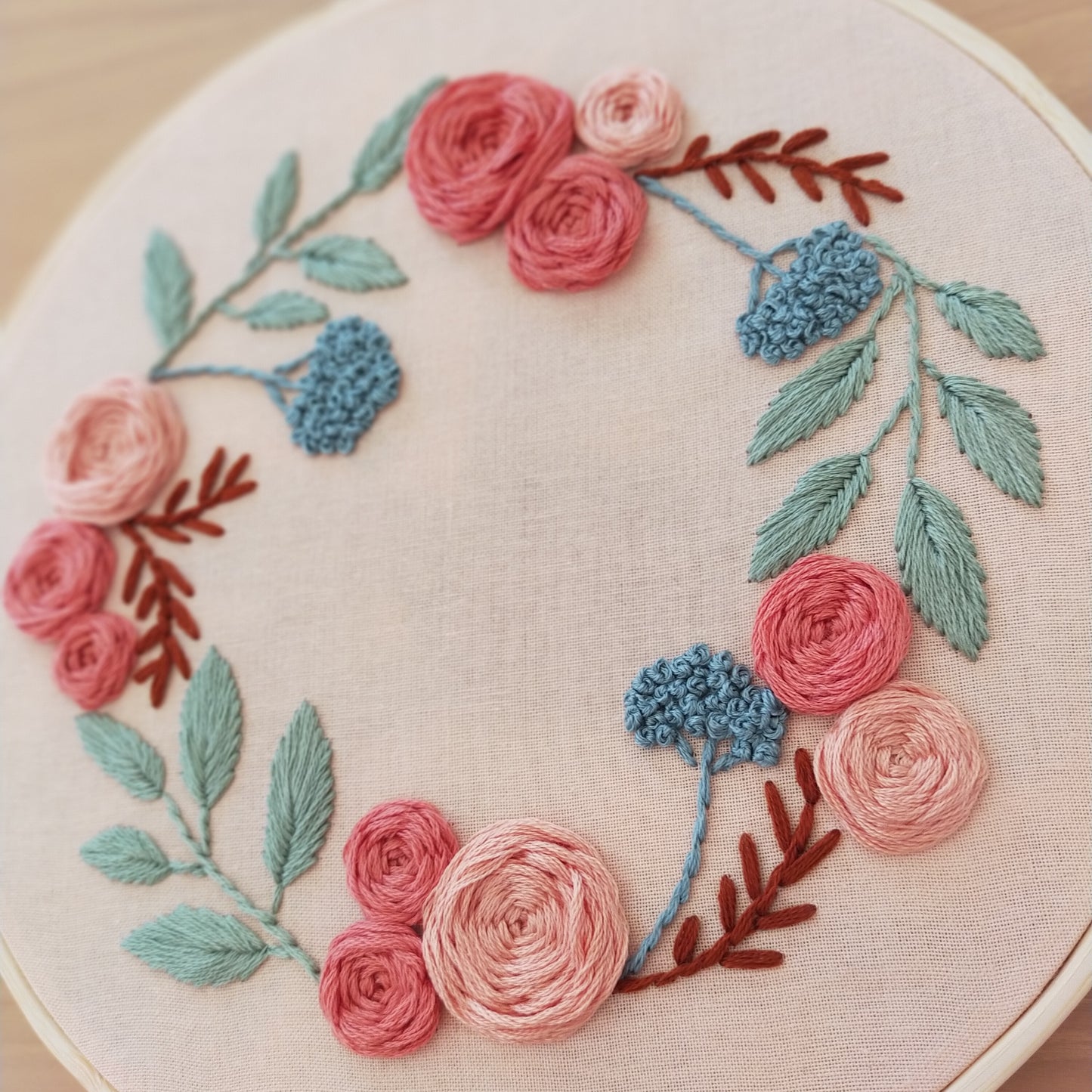 Peach Floral Reef Hoop