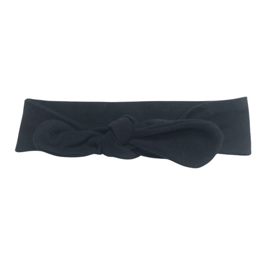 Black Top Knot Headband